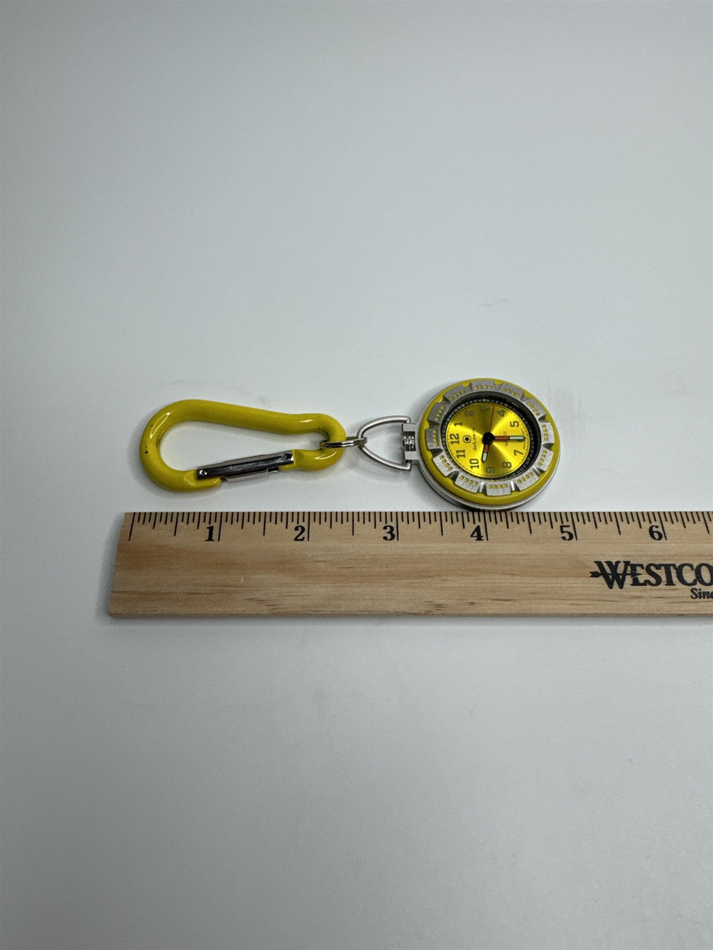 dot.zero YELLOW Stainless Steel Carabiner Pocket Watch for Outdoors Hiking