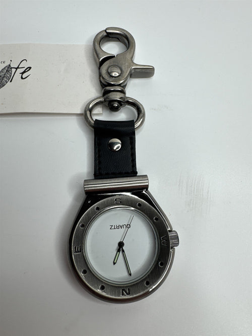 Embrace Life Clip On Metal Fashion Timepiece Pocket Watch Quartz Movement NOS