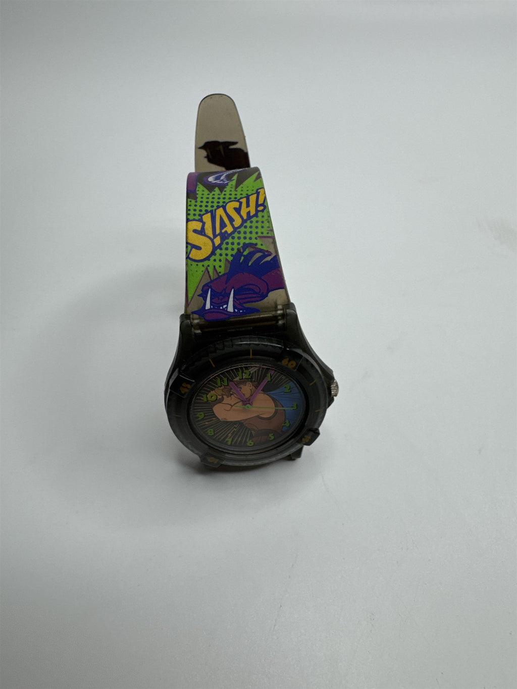 Vintage Kids Disney Hercules Wristwatch Slash Kick Hydra Heads Watr Resistant HK