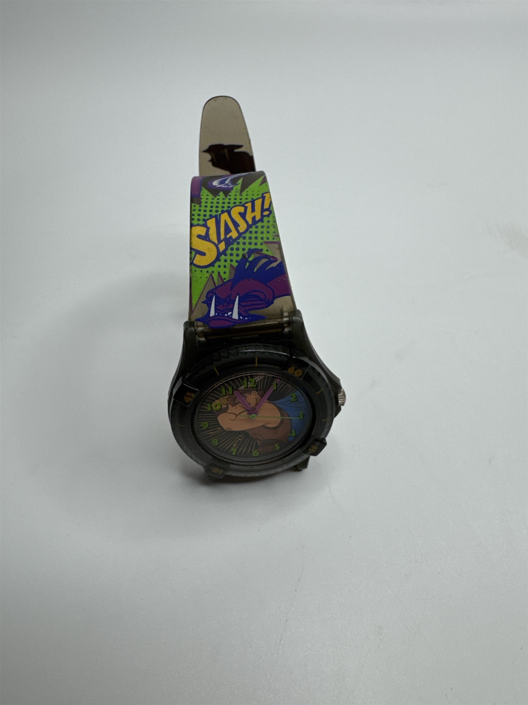Vintage Kids Disney Hercules Wristwatch Slash Kick Hydra Heads Watr Resistant HK