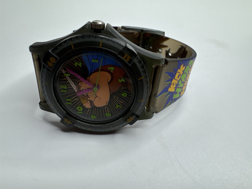 Vintage Kids Disney Hercules Wristwatch Slash Kick Hydra Heads Watr Resistant HK