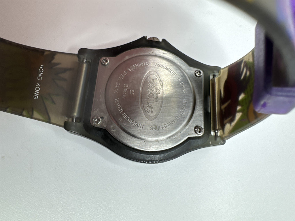 Vintage Kids Disney Hercules Wristwatch Slash Kick Hydra Heads Watr Resistant HK