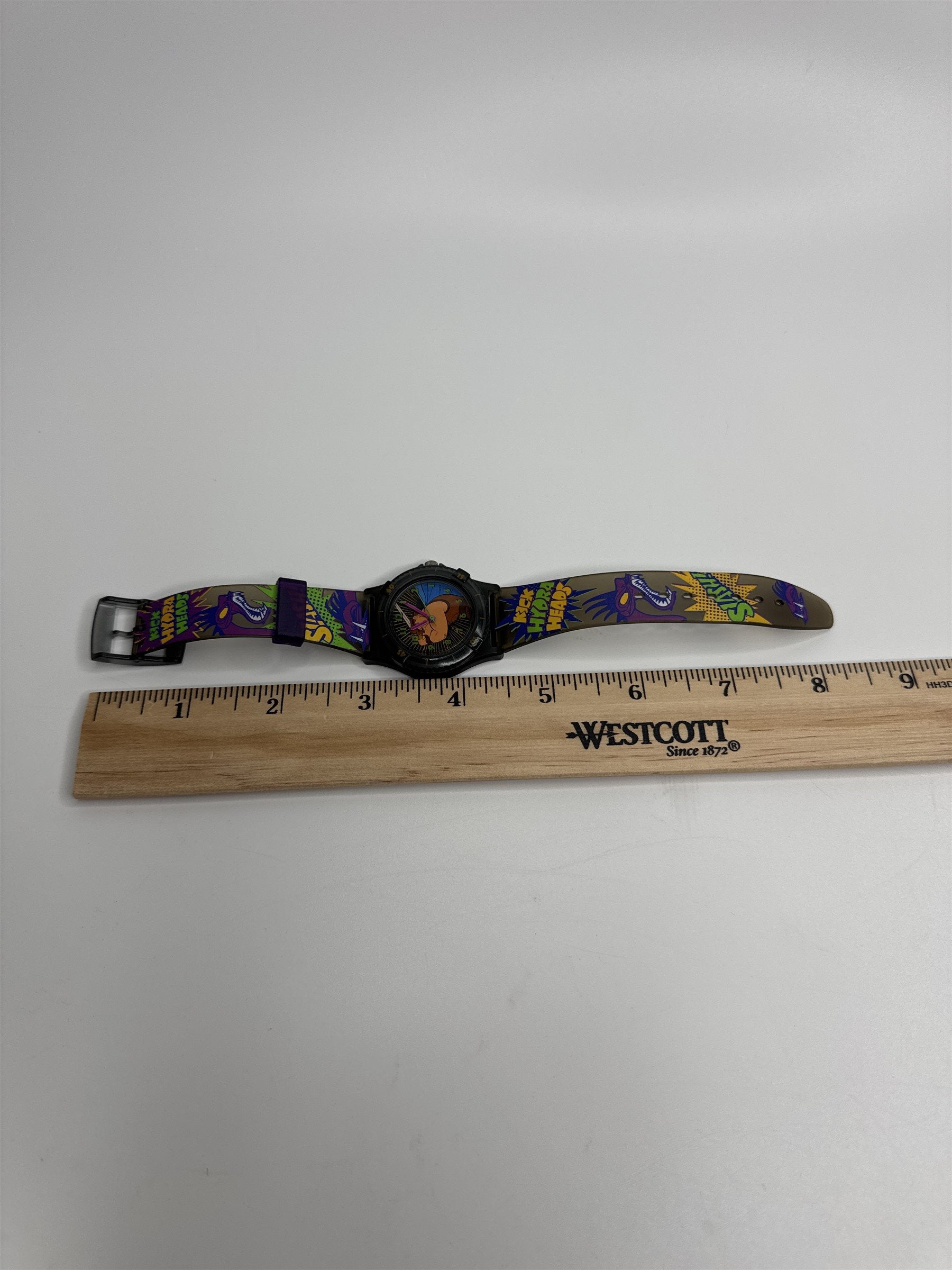 Vintage Kids Disney Hercules Wristwatch Slash Kick Hydra Heads Watr Resistant HK