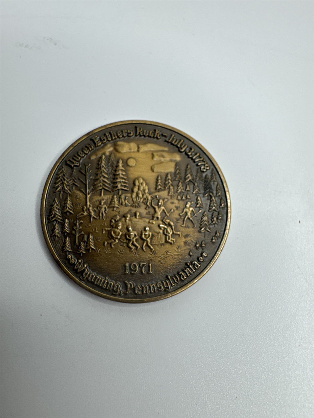 1971 Wyoming Valley Coin Club Coin Queen Esthers Rock Wyoming PA 1778