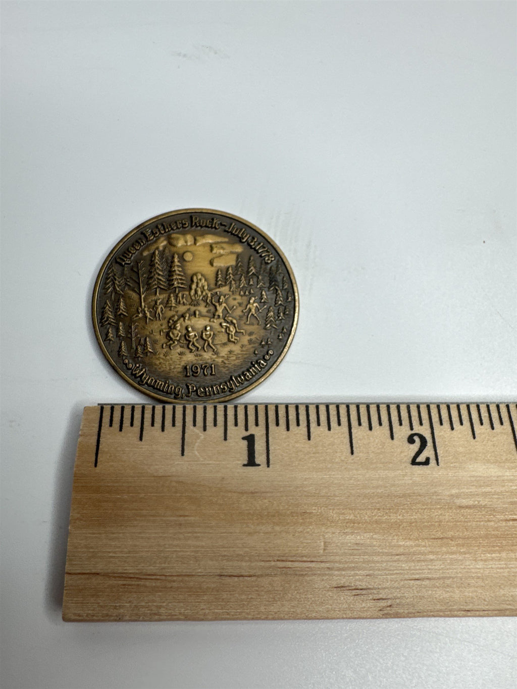 1971 Wyoming Valley Coin Club Coin Queen Esthers Rock Wyoming PA 1778