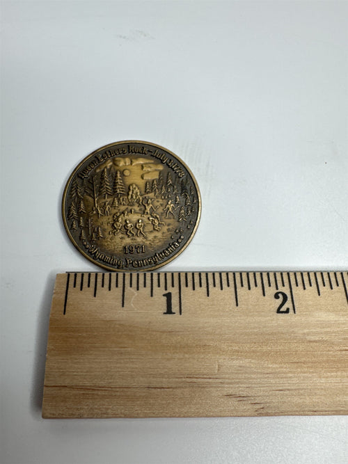 1971 Wyoming Valley Coin Club Coin Queen Esthers Rock Wyoming PA 1778