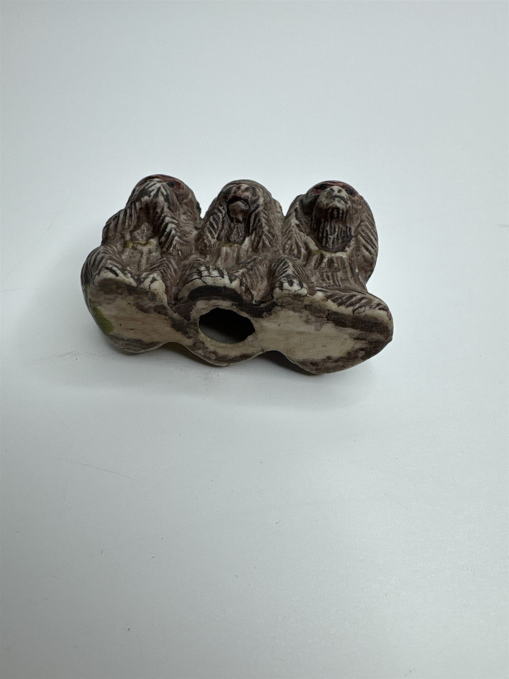 Vtg Miniature Wise Monkeys Speak No Evil See No Evil Hear No Evil Figurine JAPAN
