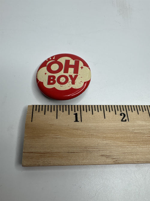 Disney OH BOY Red and Cream Collectible Pin