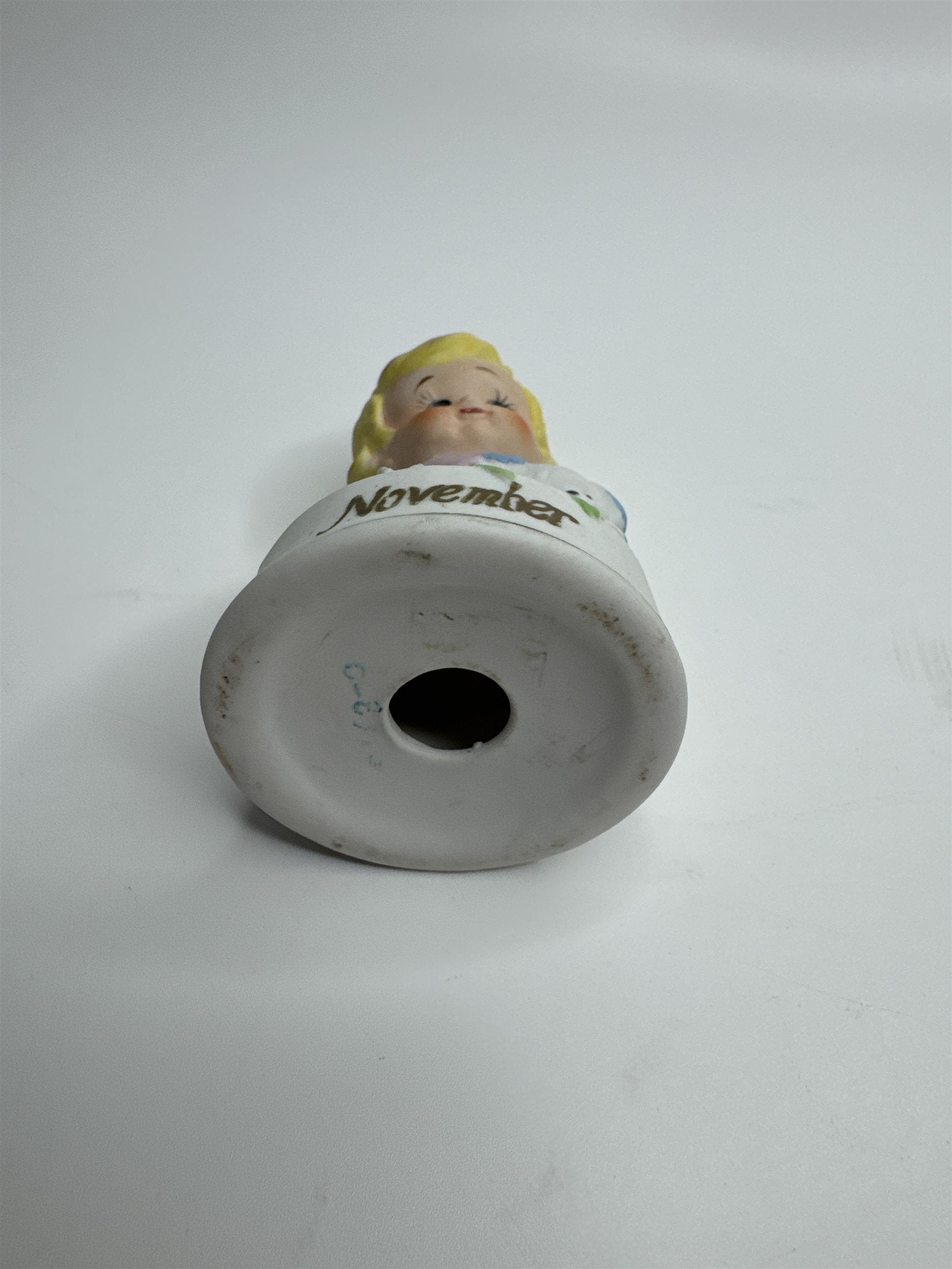 Vintage NAPCO Baby of the Month November Baby Girl Figurine Porcelain C-8978