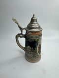 Vintage Gerzit Gerz Ceramic Covered Lidded Beer Stein Seestadt Germany 6.5"