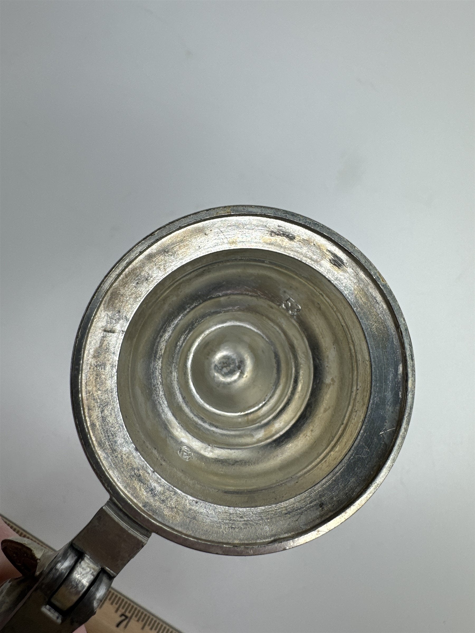 Vintage Gerzit Gerz Ceramic Covered Lidded Beer Stein Seestadt Germany 6.5"
