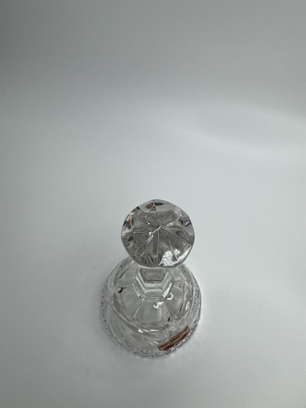 Vintage Echt Bleikristall Cut Lead Crystal Bird and Leaves Crystal Bell Germany