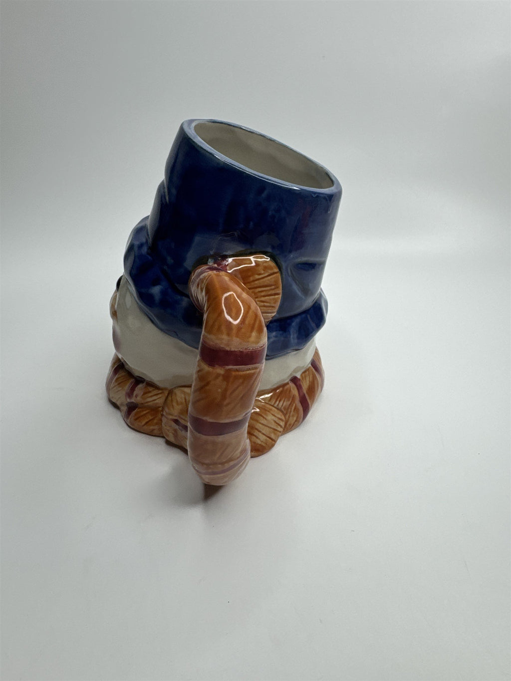 WCL 3D Vintage Large Ceramic Christmas Snowman Coffee Cup Mug Holiday Crazing