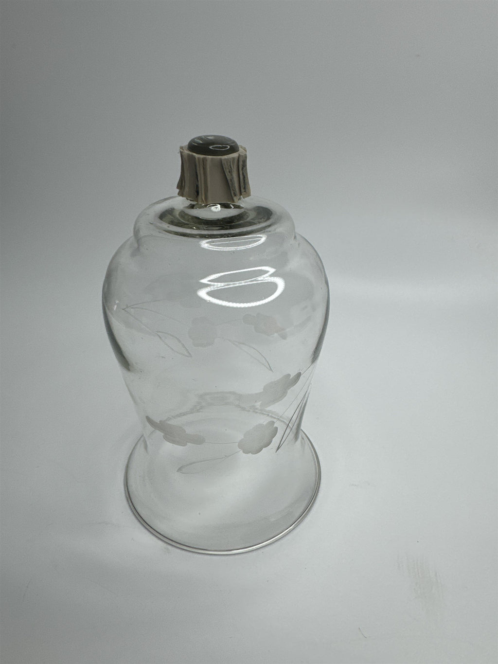 Vintage Homco Home Interiors Peg Votive Candle Holder Etched Flower Floral