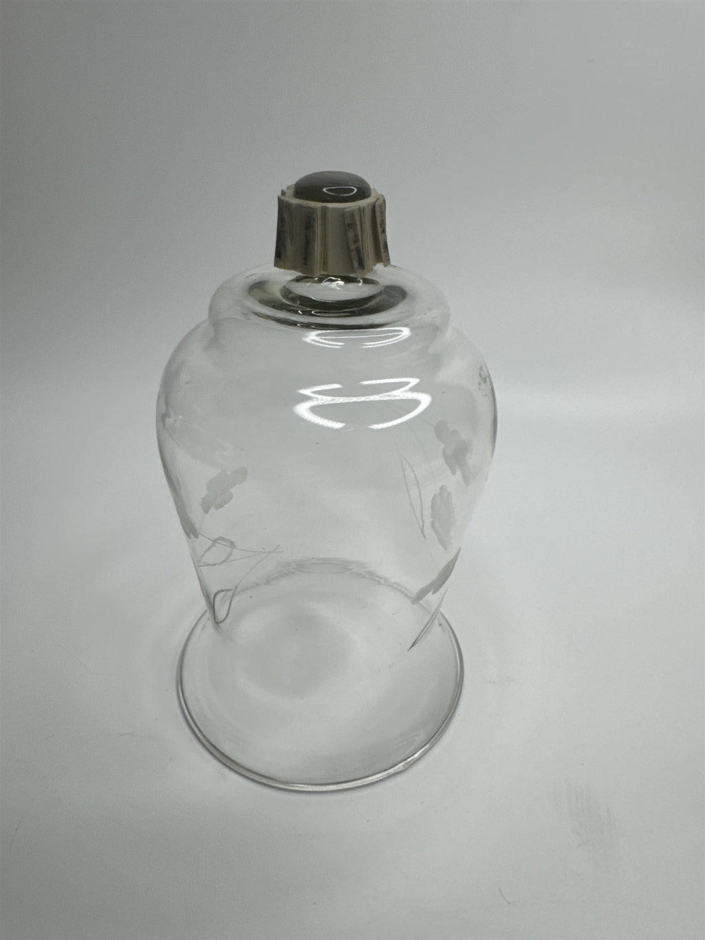 Vintage Homco Home Interiors Peg Votive Candle Holder Etched Flower Floral