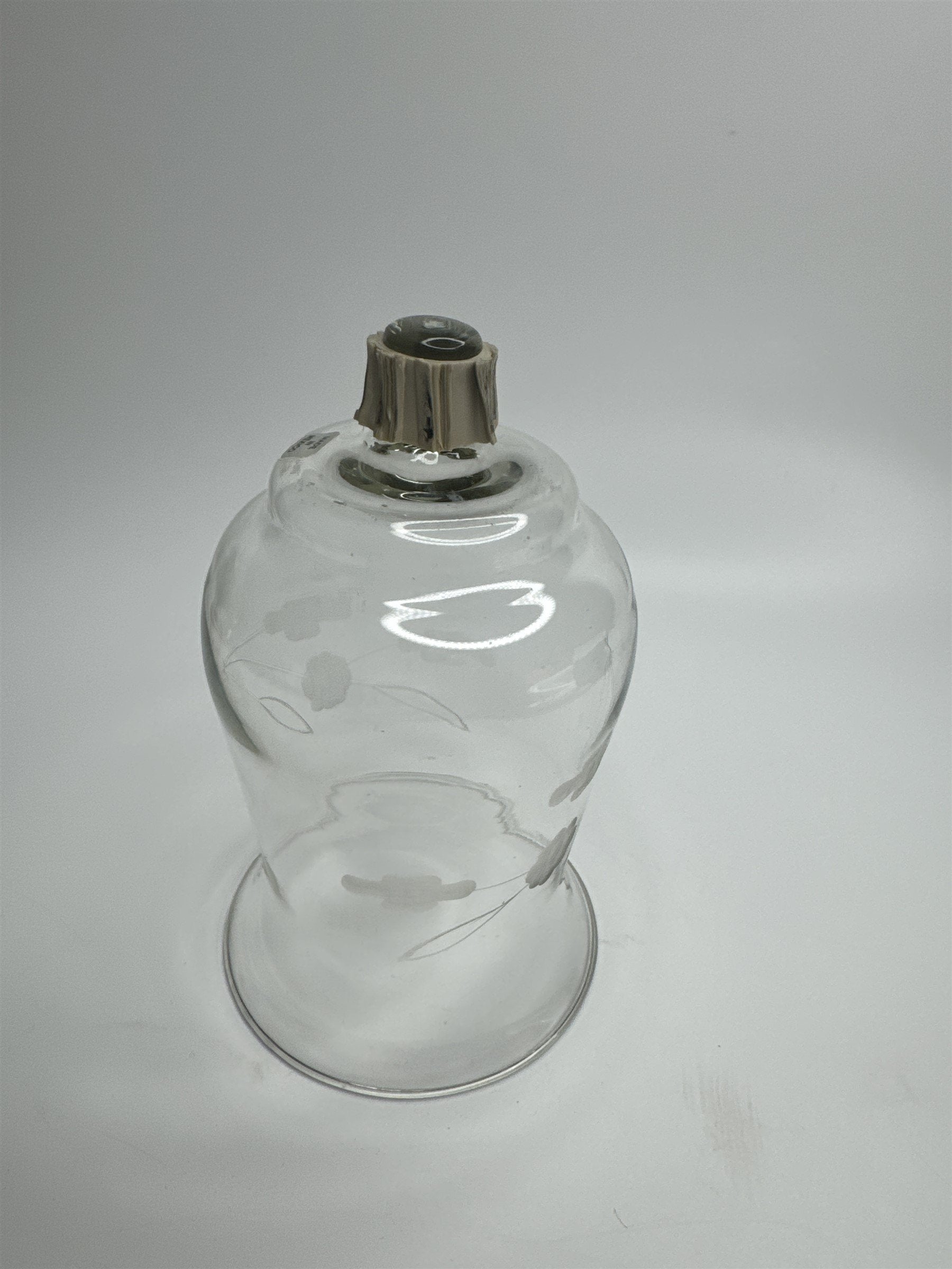 Vintage Homco Home Interiors Peg Votive Candle Holder Etched Flower Floral