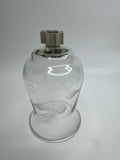 Vintage Home Interiors Peg Votive Candle Holder Etched Floral *Cracked/Scratched