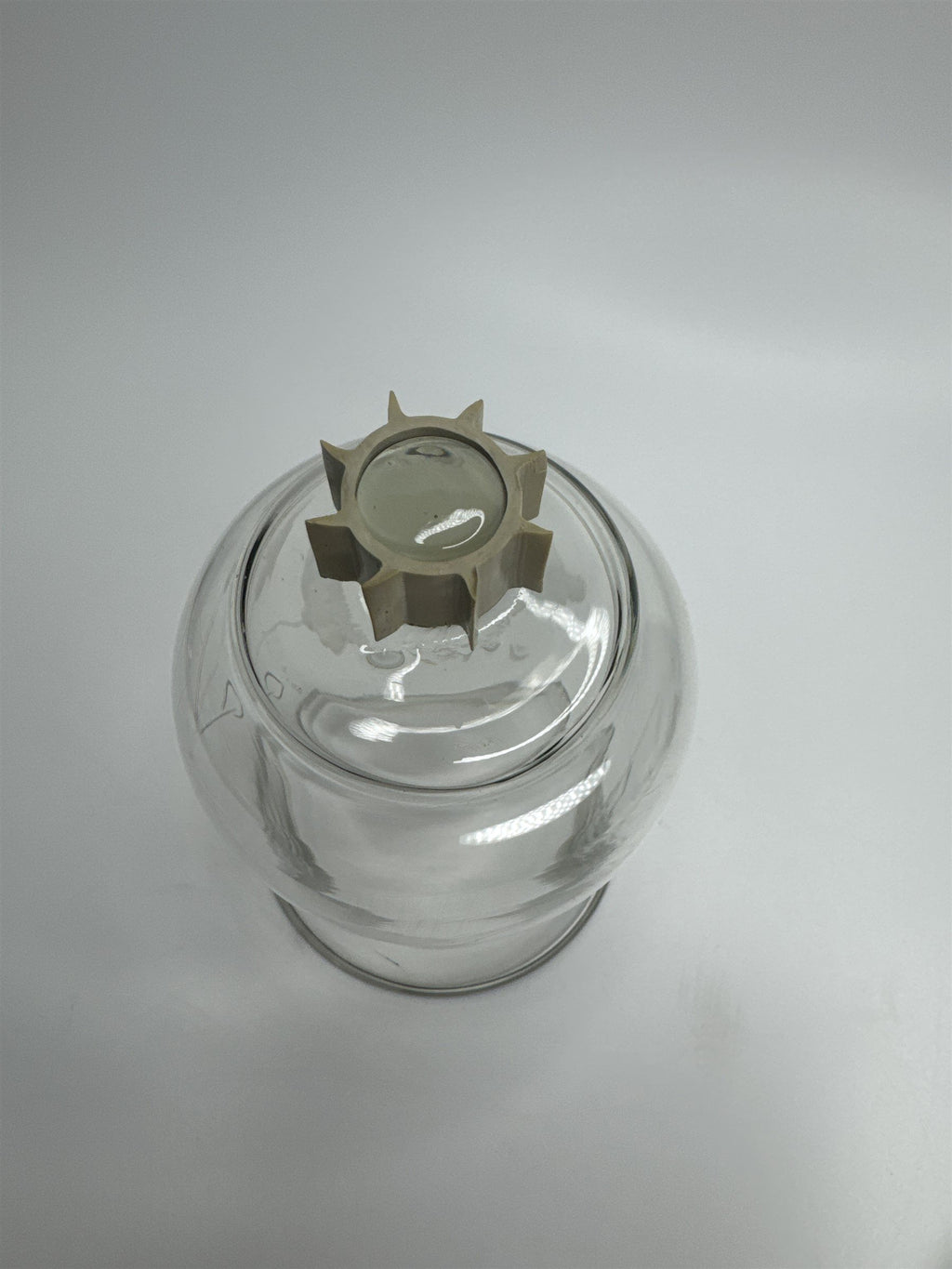 Vintage Home Interiors Peg Votive Candle Holder Etched Floral *Cracked/Scratched