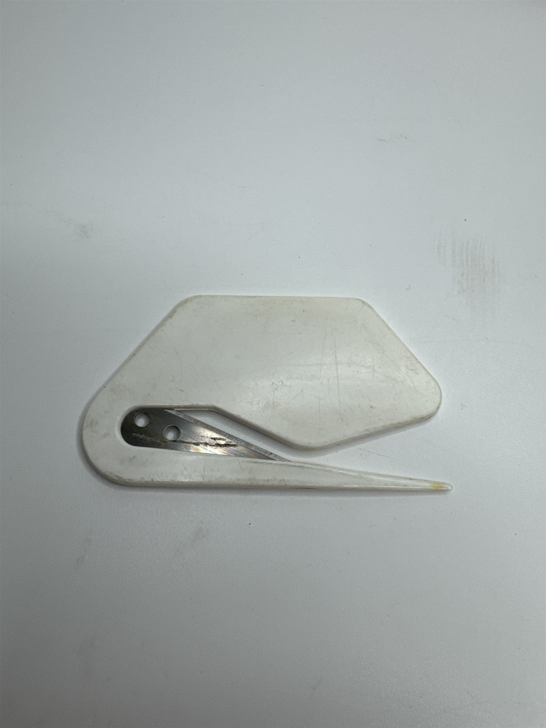 Vintage Red Runner Letter Opener Martor-Polycut Colingen Germany Advertising