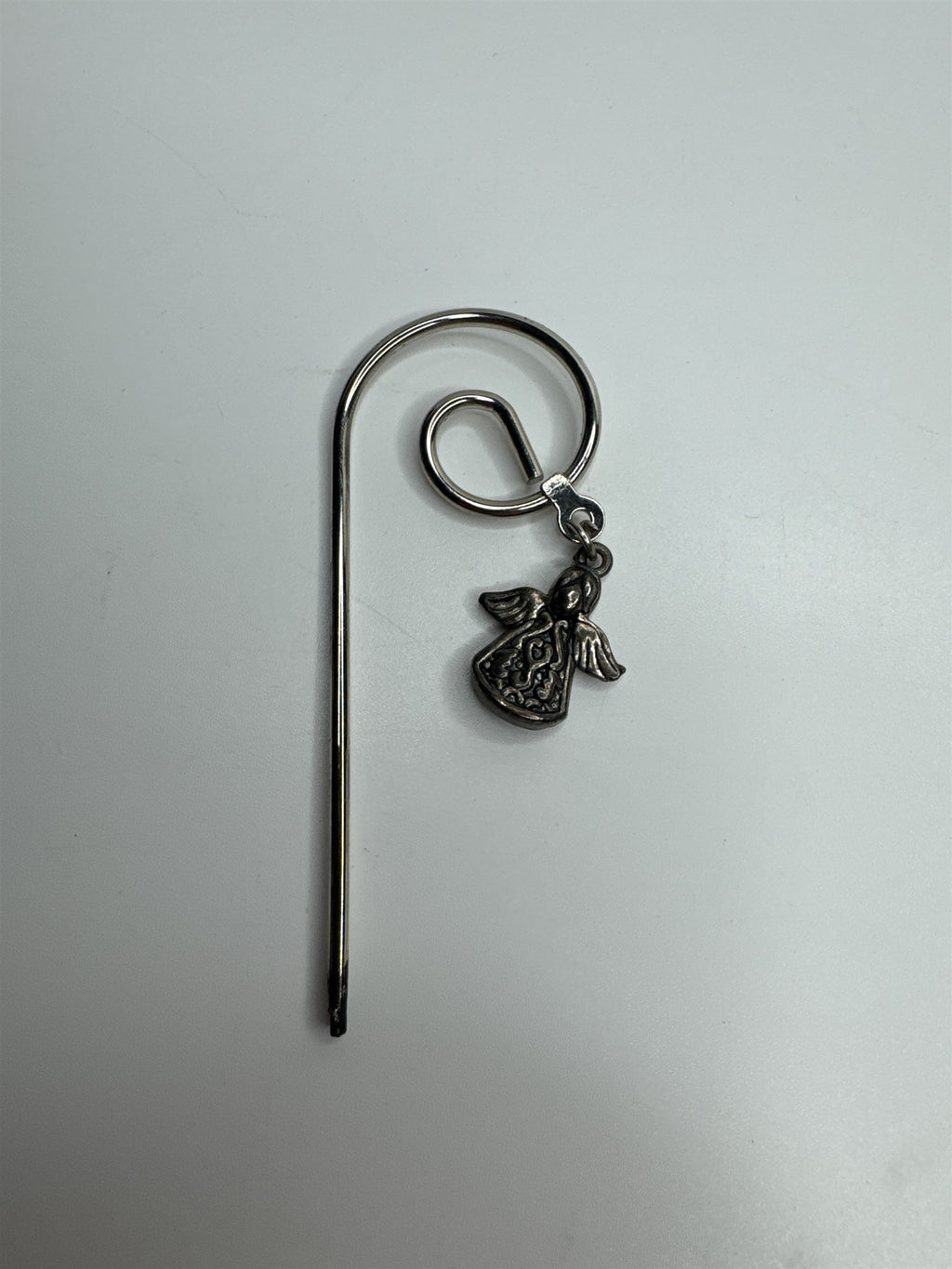 Vintage Metal Angel Charm Spiral Bookmark