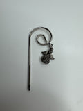 Vintage Metal Angel Charm Spiral Bookmark