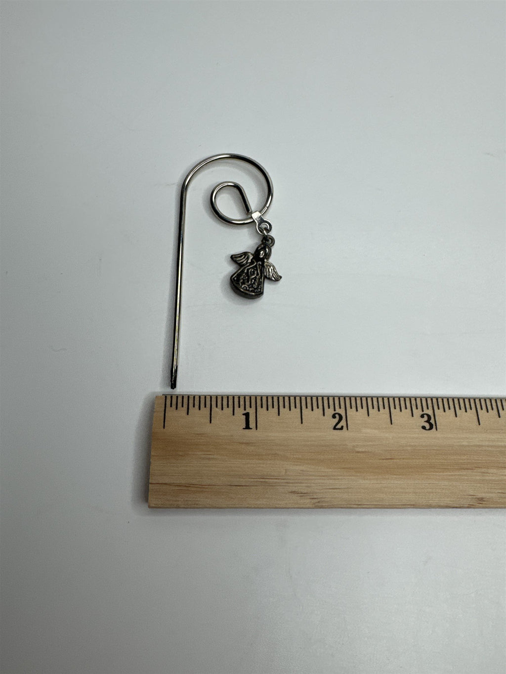 Vintage Metal Angel Charm Spiral Bookmark