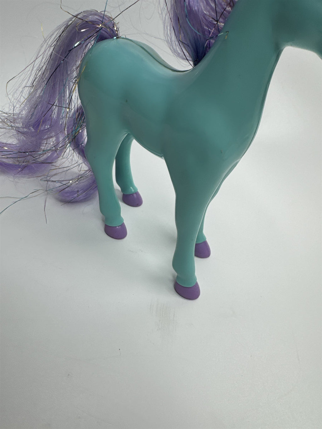 Vintage 1996 Magic Touch Pony MGA-44 Crystalia Blue Pony Purple Hair Present