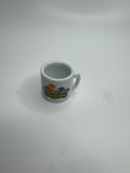 Vintage SpongeBob SquarePants Miniature 1-1/4" Coffee Mug /w Patrick Starfish