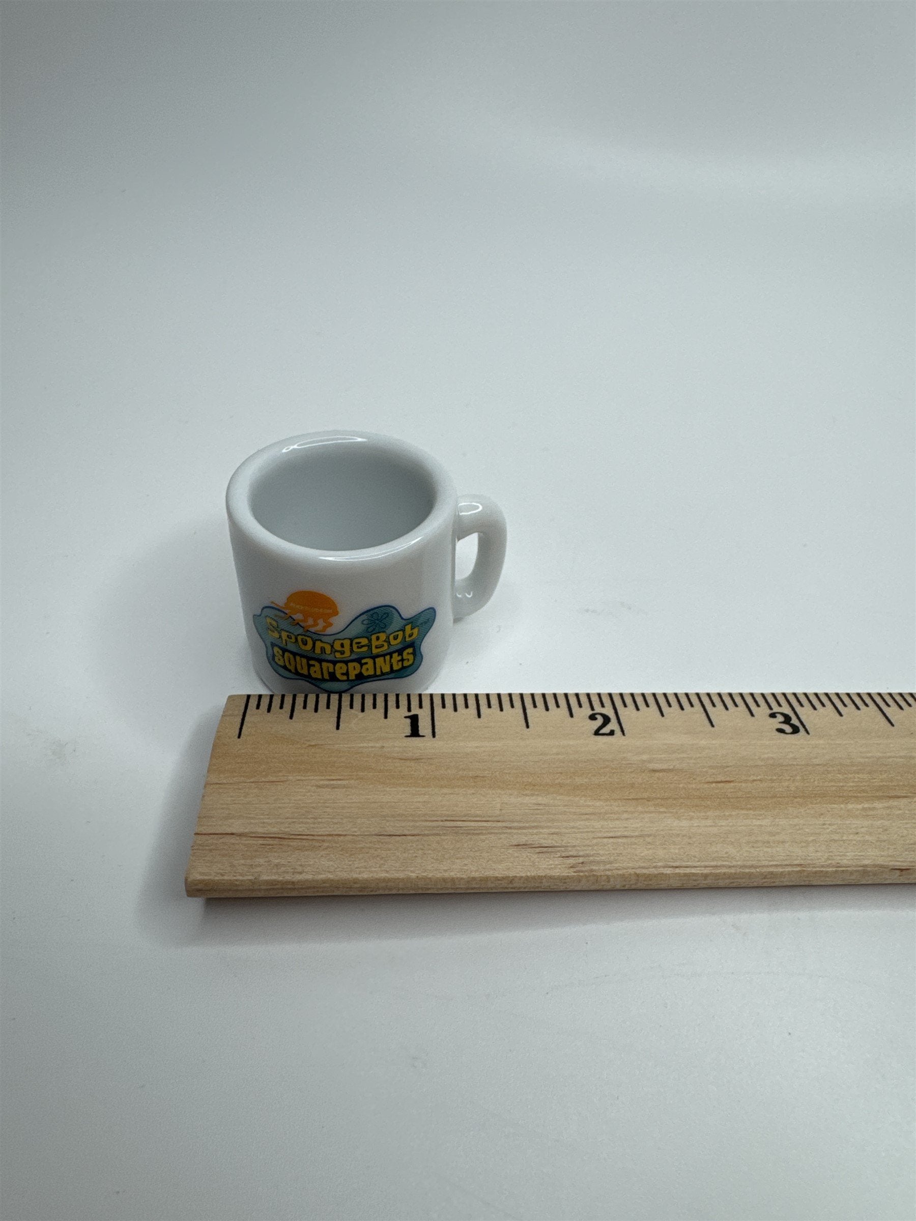 Vintage SpongeBob SquarePants Miniature 1-1/4" Coffee Mug /w Patrick Starfish