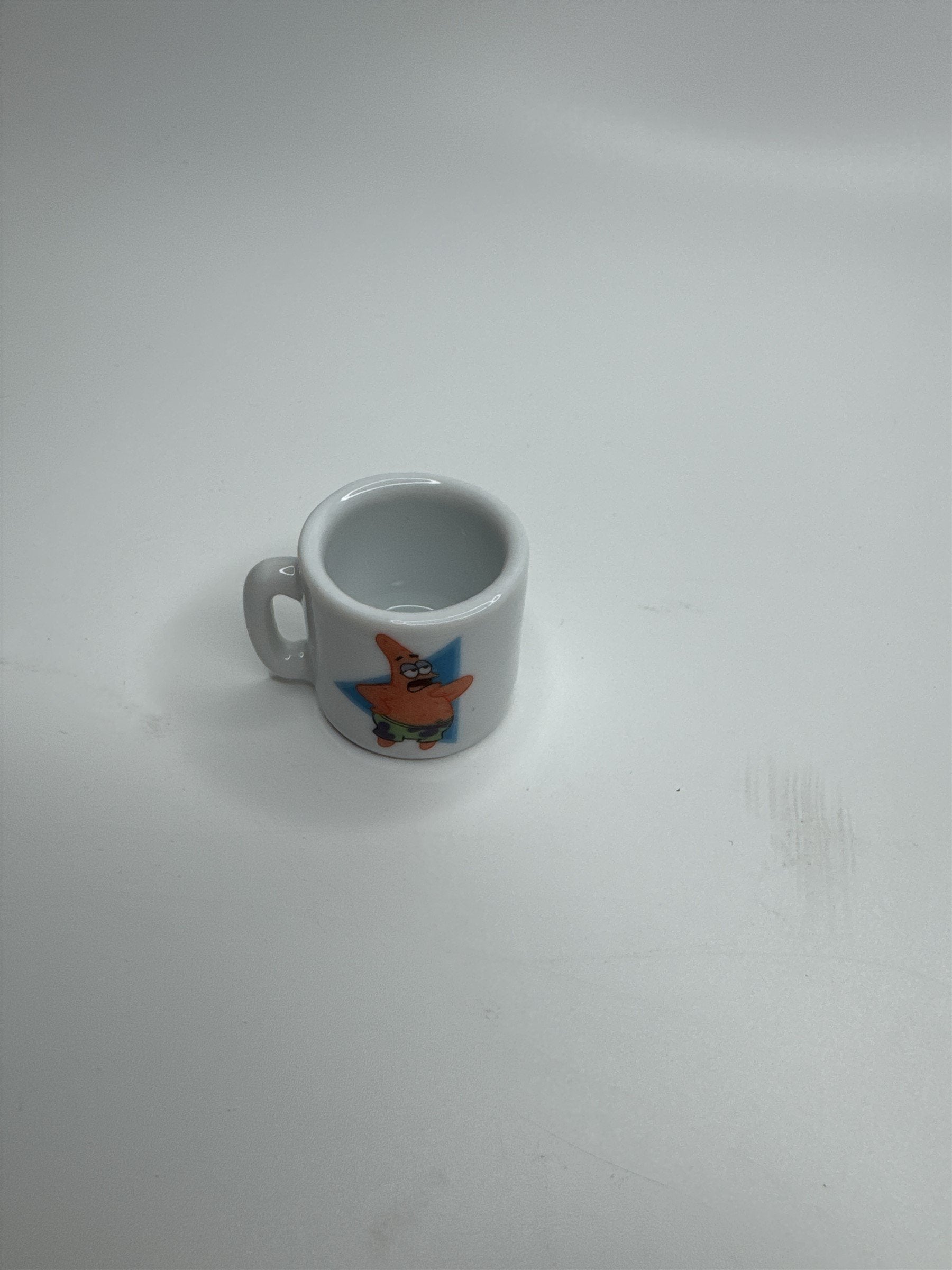Vintage SpongeBob SquarePants Miniature 1-1/4" Coffee Mug /w Patrick Starfish
