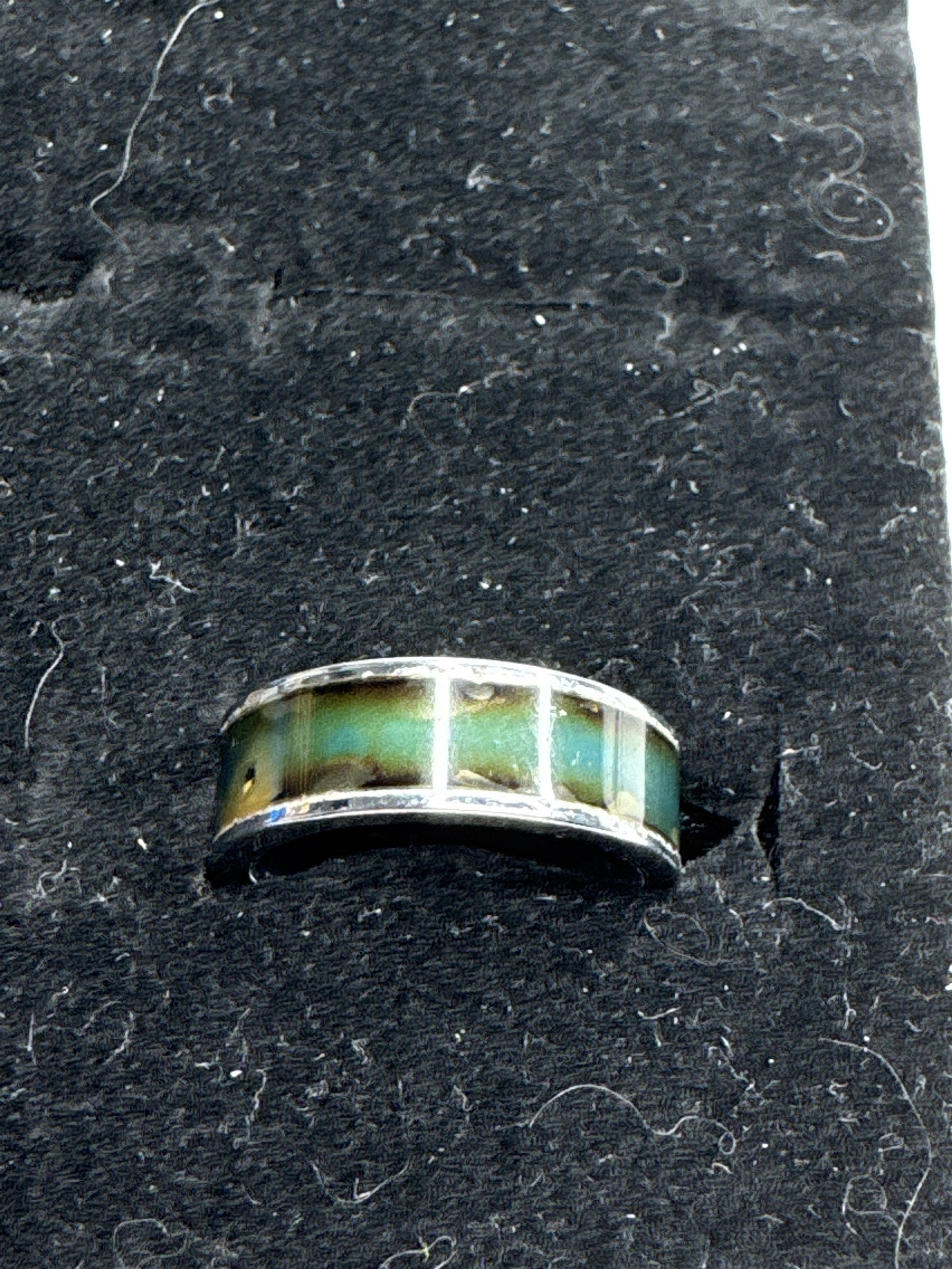 Vintage Color Changing Crackled from Age Mood Ring Size US 5.5