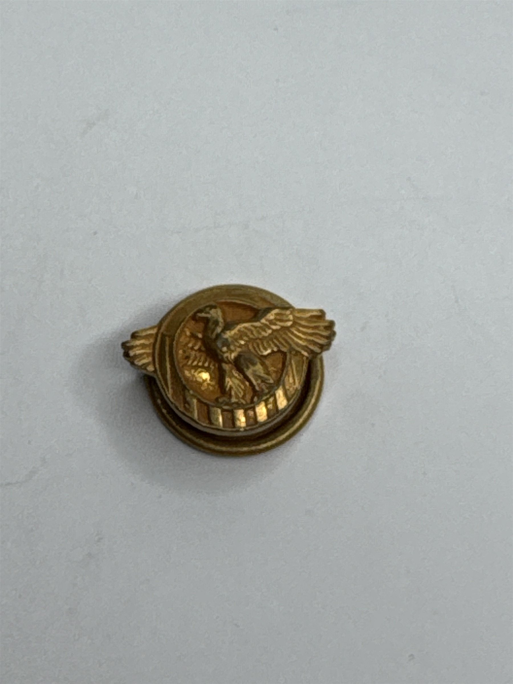 Vintage WWII US Air Corps Ruptured Duck Insignia Honorable Discharge Button