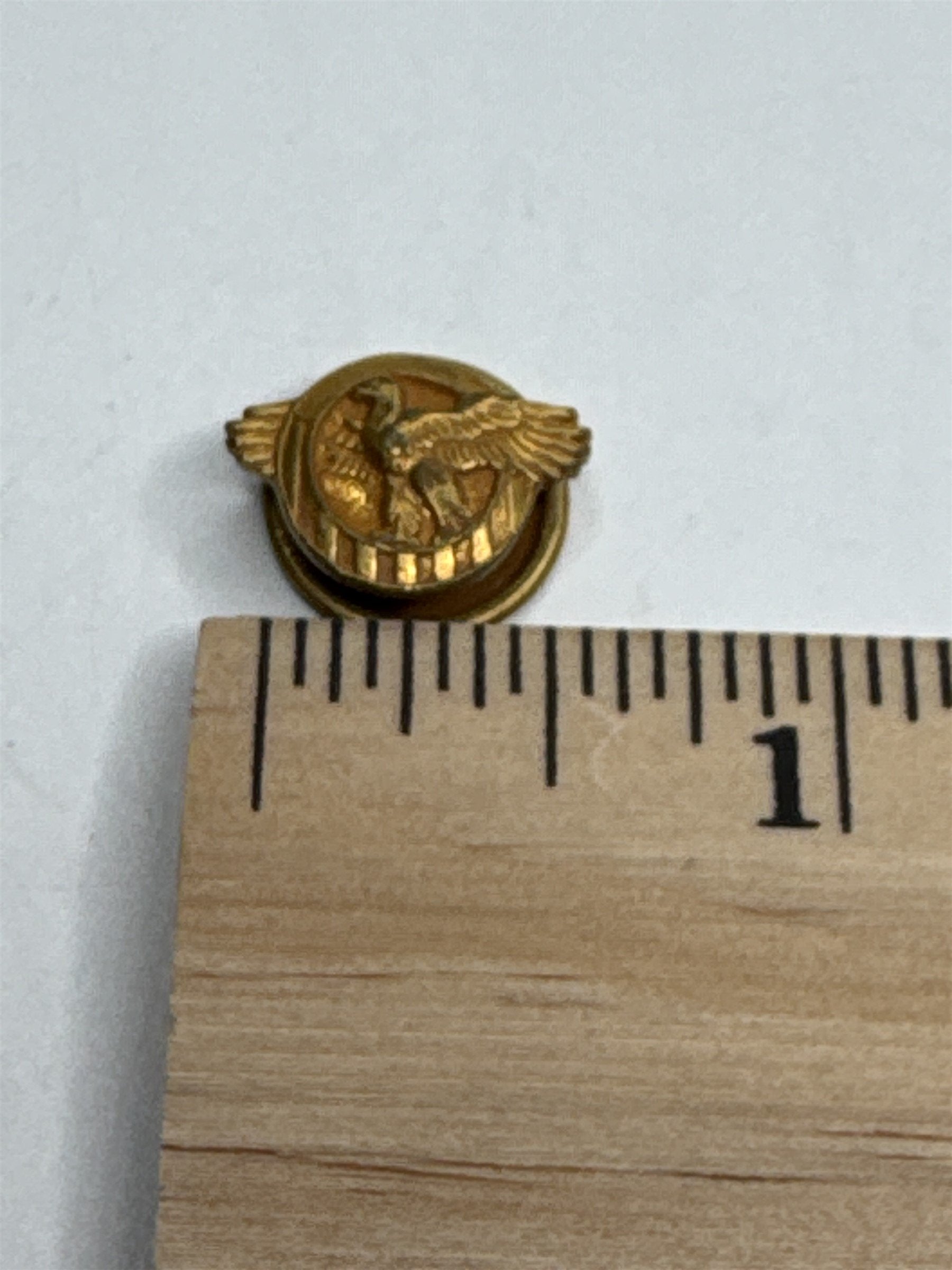 Vintage WWII US Air Corps Ruptured Duck Insignia Honorable Discharge Button