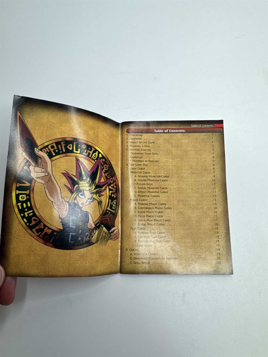Vintage Yu-Gi-Oh! 1996 Trading Card Game Official Rulebook