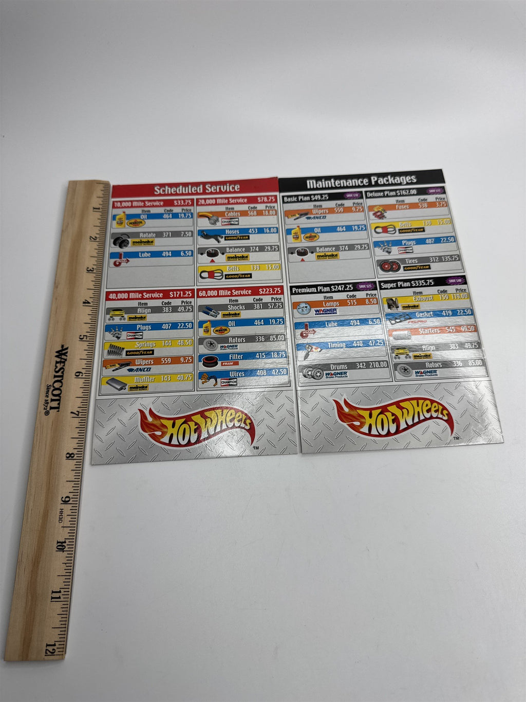 Vintage Hot Wheels Scheduled Service and Maintenance Packages Cost Posters