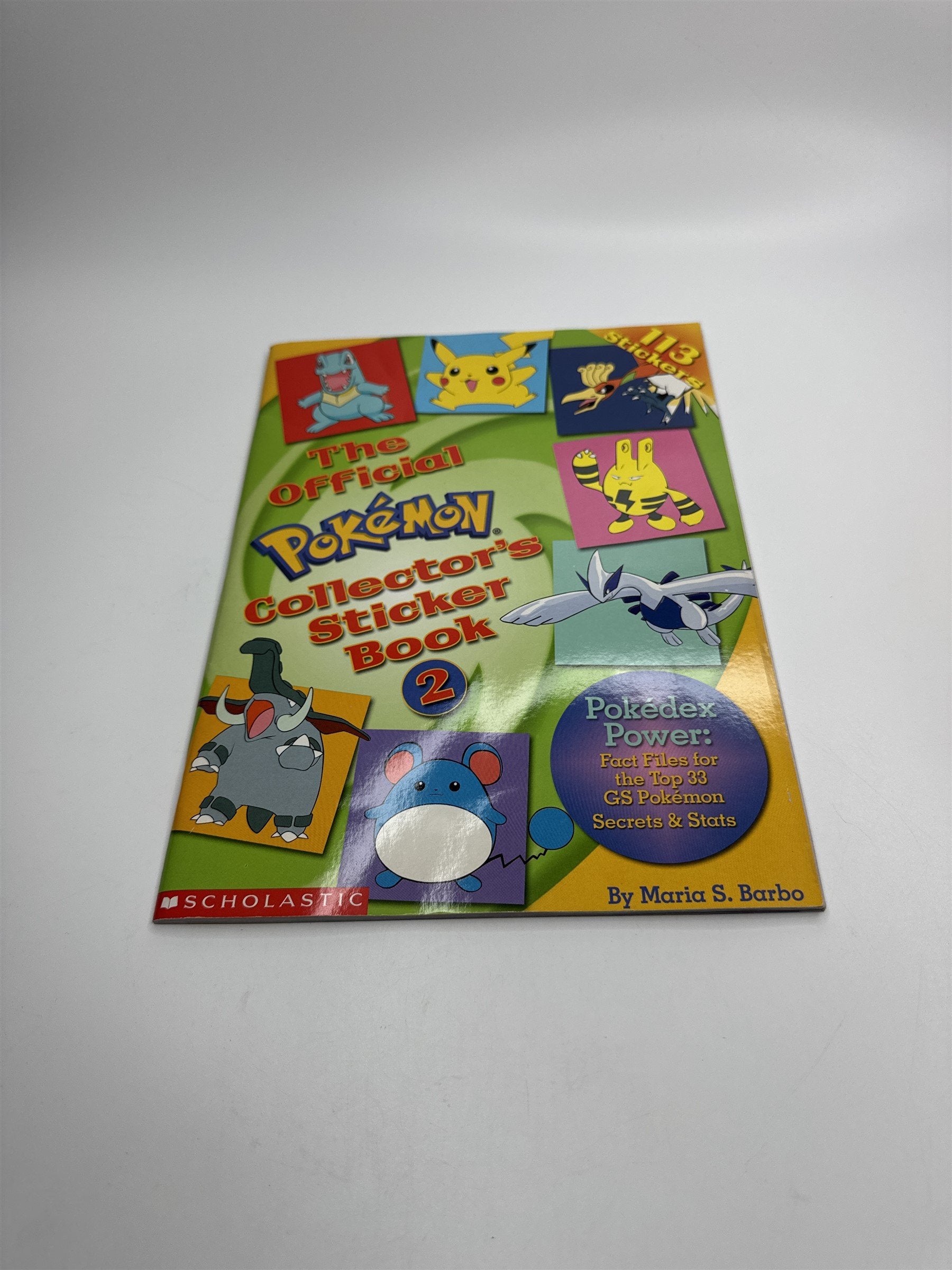 Vintage 2000 The Official Pokemon Collector's Sticker Book 2 (Used Stickers)