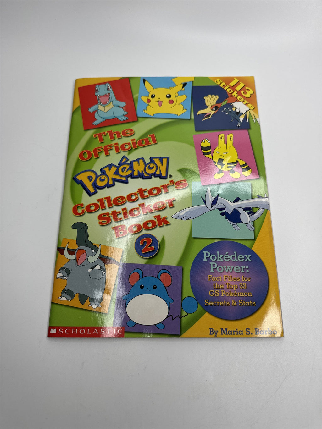 Vintage 2000 The Official Pokemon Collector's Sticker Book 2 (Used Stickers)