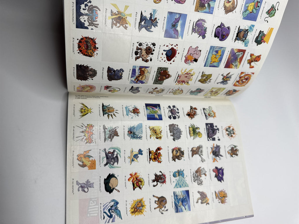 Vintage 2000 The Official Pokemon Collector's Sticker Book 2 (Used Stickers)