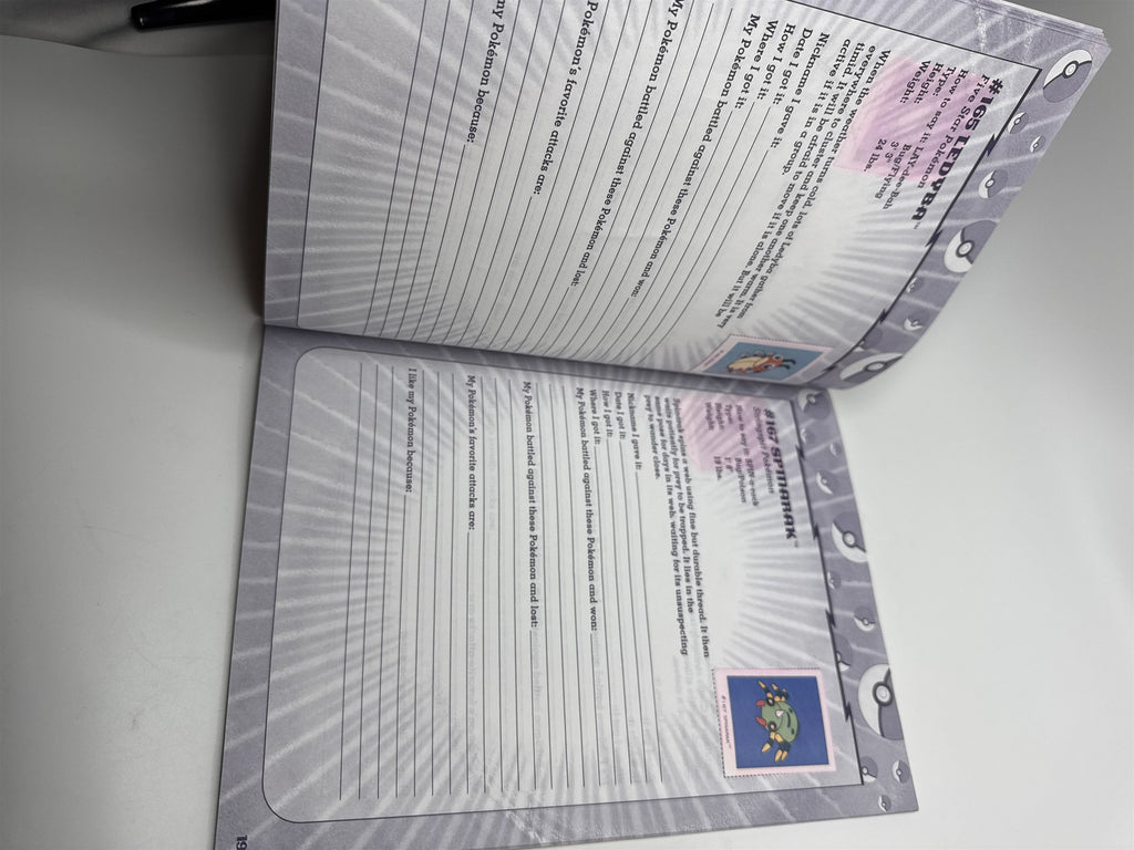 Vintage 2000 The Official Pokemon Collector's Sticker Book 2 (Used Stickers)
