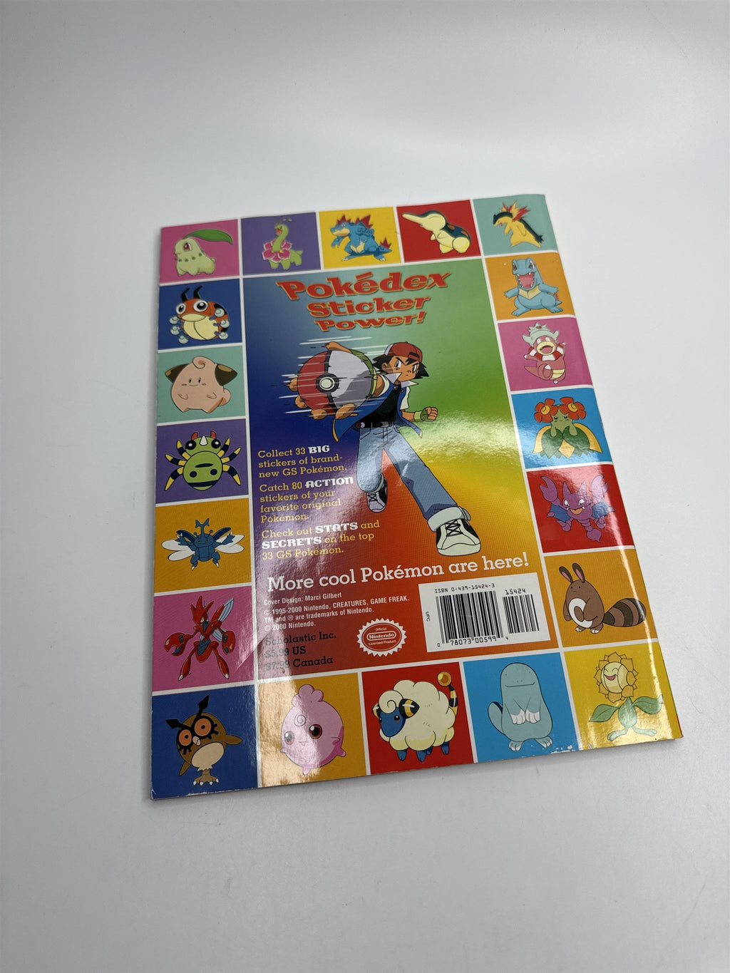 Vintage 2000 The Official Pokemon Collector's Sticker Book 2 (Used Stickers)