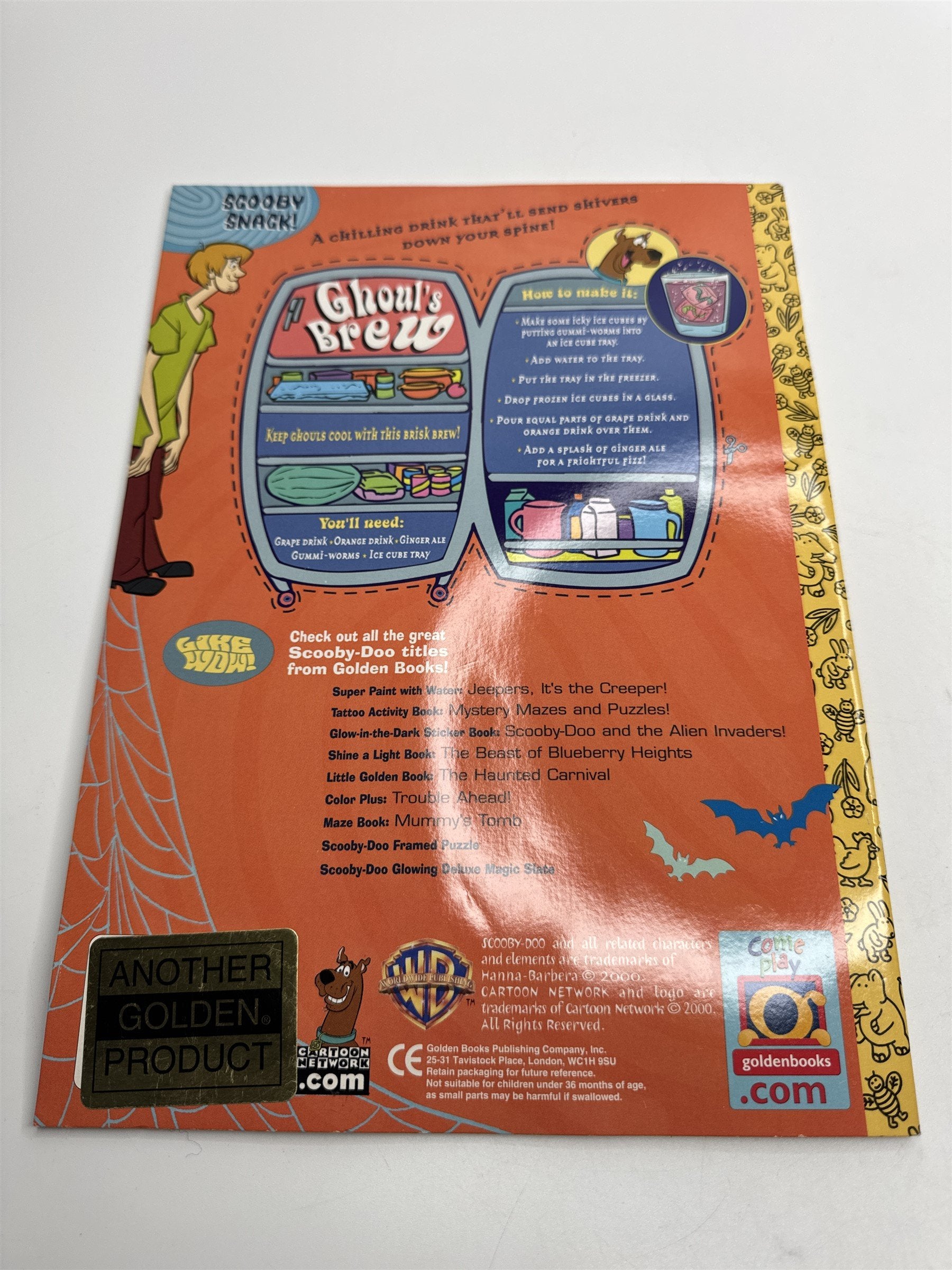 Vintage Scooby Doo Readers Children's Books Ghoul's Inn Sticker Book (Used Stix)