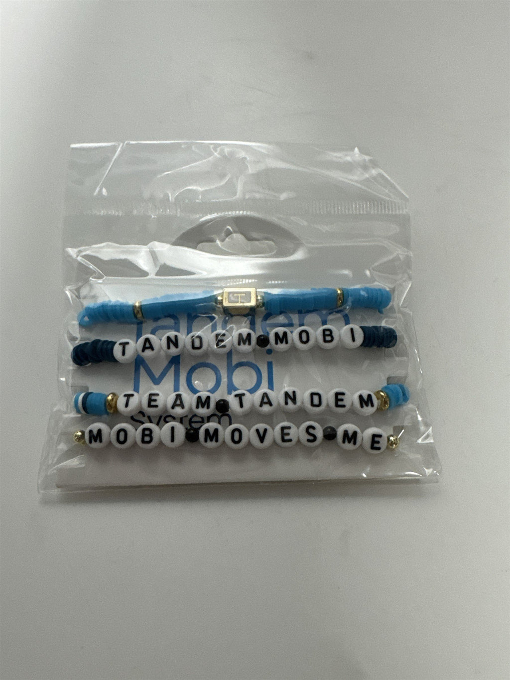 Tandem Diabetes Team Tandem Tandem Mobi Logo Wrist Beaded Promotional Bracelets