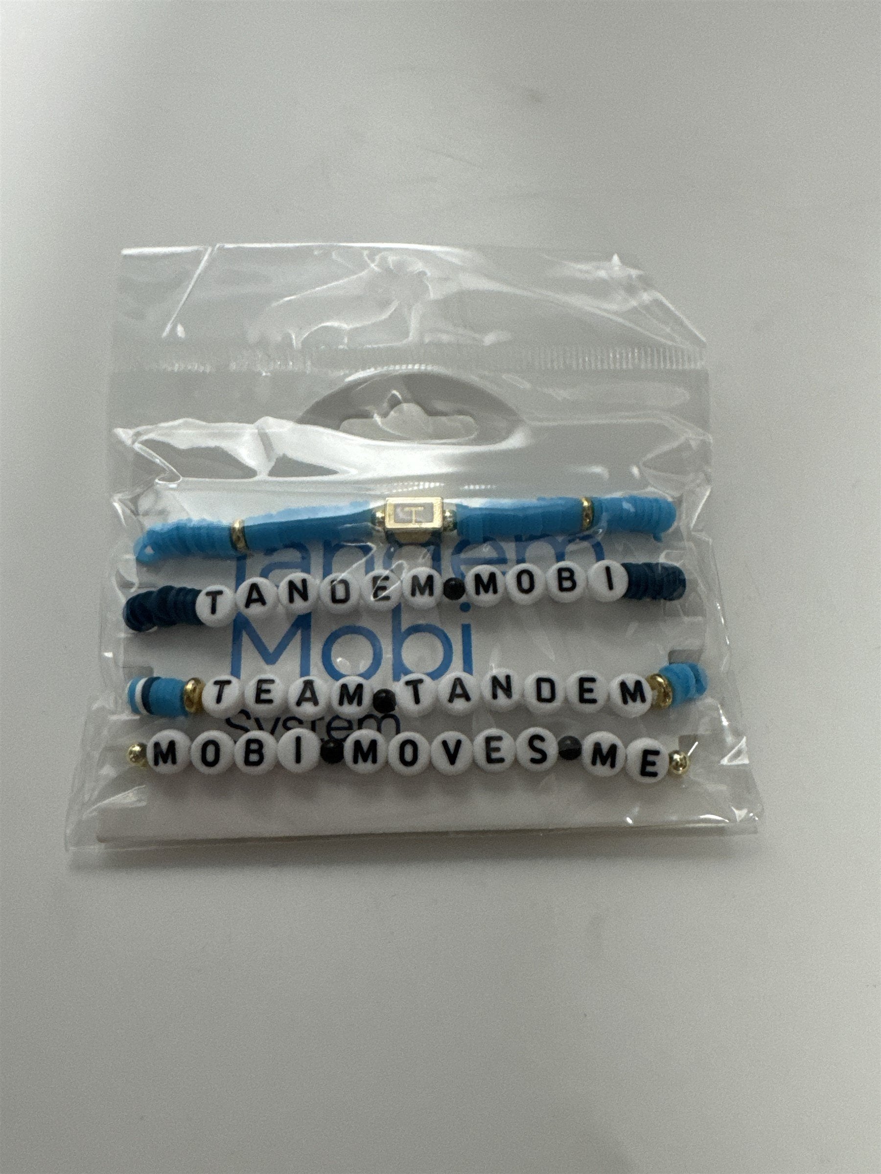 Tandem Diabetes Team Tandem Tandem Mobi Logo Wrist Beaded Promotional Bracelets