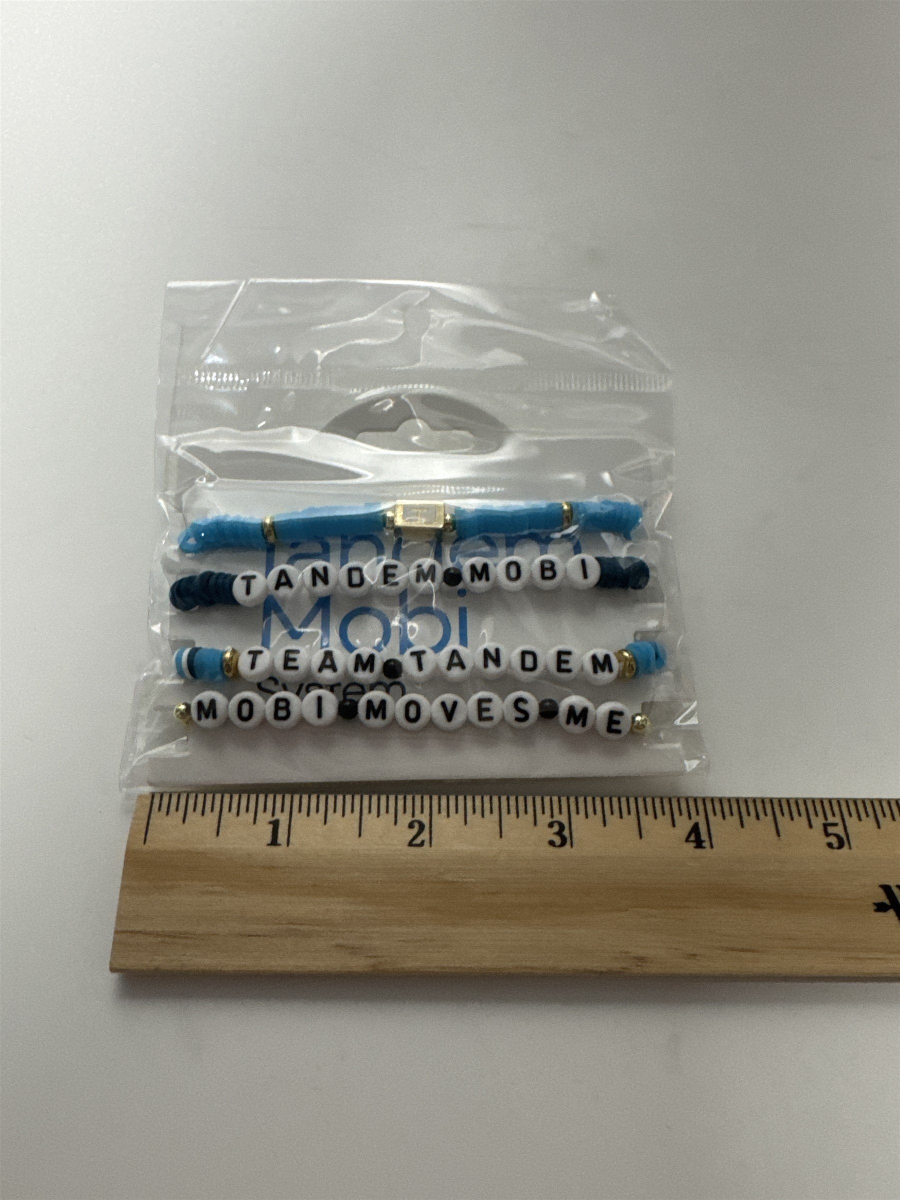 Tandem Diabetes Team Tandem Tandem Mobi Logo Wrist Beaded Promotional Bracelets