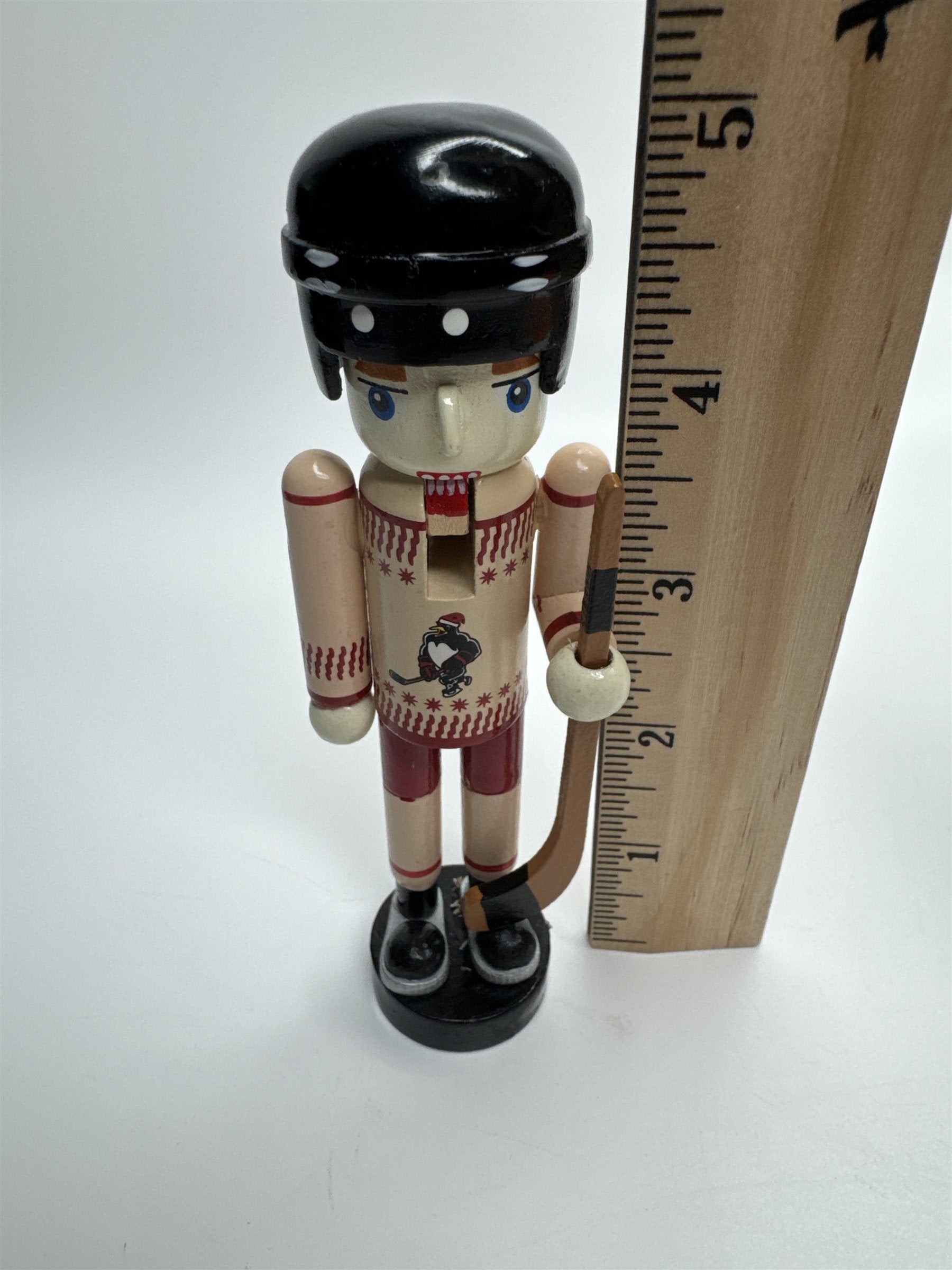 Wilkes-Barre Penguins Hockey Miniature Nutcracker #11 Souvenir Giveaway NOS