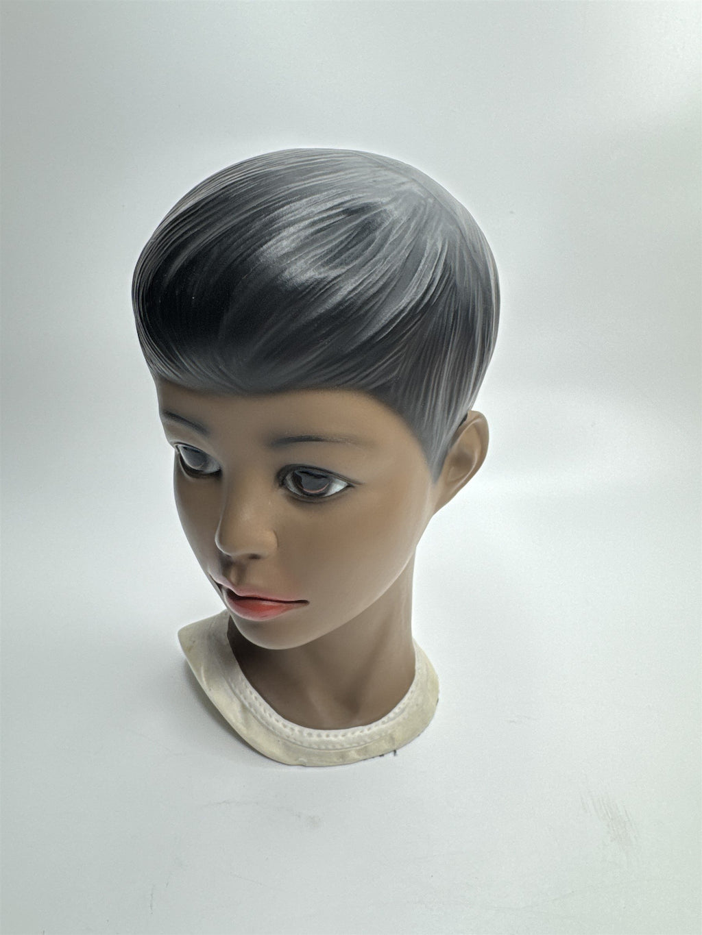 Vintage 50s MCM Lego Japan Head Bust Boy or Girl Hawaiian Polynesian Chalkware
