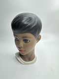 Vintage 50s MCM Lego Japan Head Bust Boy or Girl Hawaiian Polynesian Chalkware