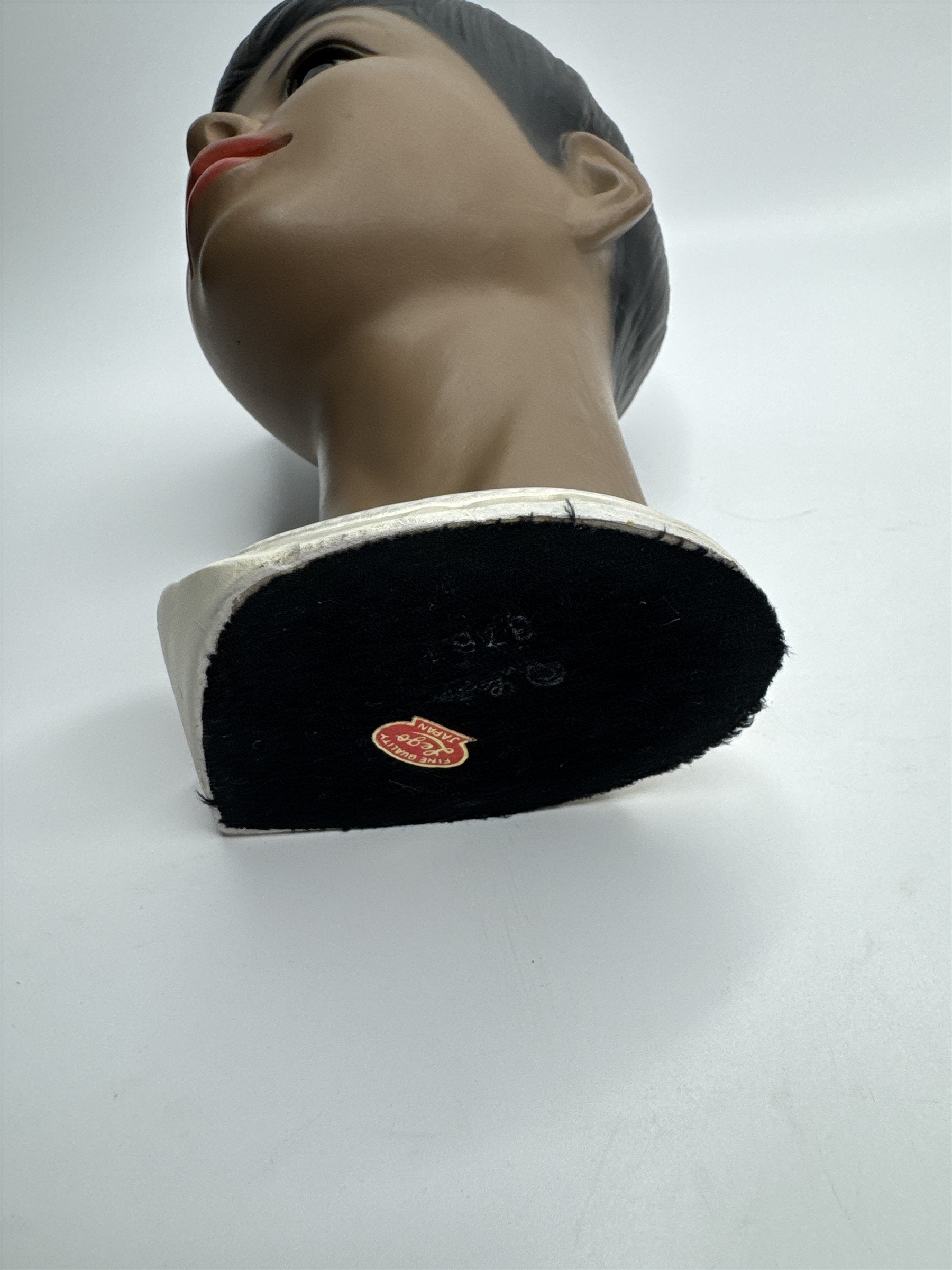 Vintage 50s MCM Lego Japan Head Bust Boy or Girl Hawaiian Polynesian Chalkware