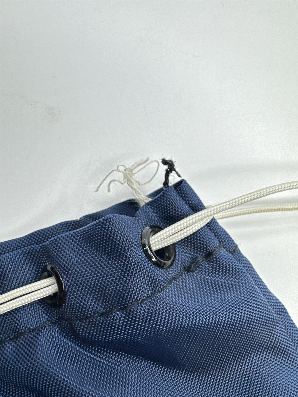 Vintage United Penn Bank Drawstring Canvas Blue Deposit Bag Money Bag A. Rifkin