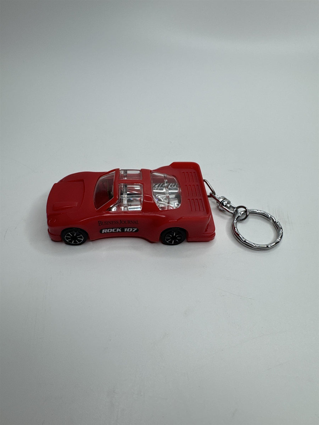 Vintage Business Journal Rock 107 Radio Station Red Sports Car Flashlight Promo